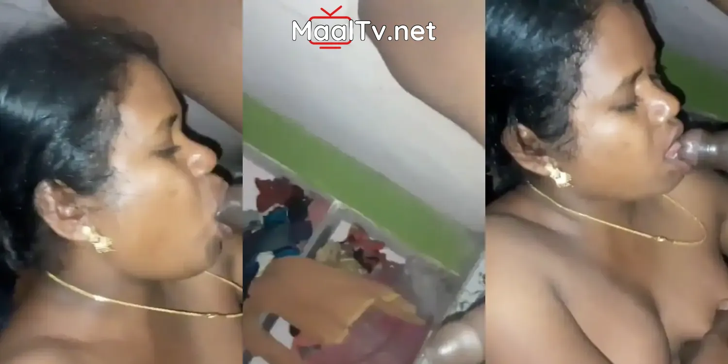 Desi woman gives a Tamil blowjob to her cousin